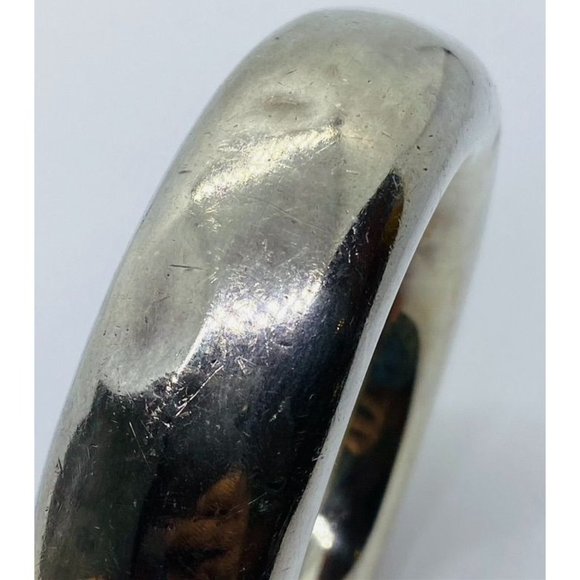 TIFFANY & CO STERLING SILVER ELSA PERETTI (1981) BANGLE DONUT - Picture 8 of 9